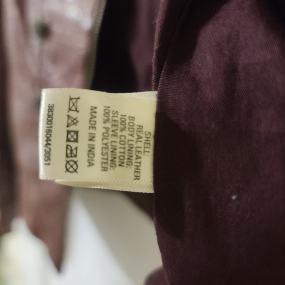 Oasis military style leather jacket - Picture 7 of 7